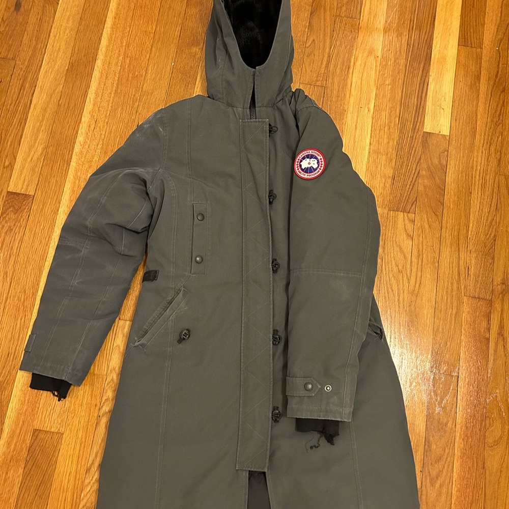 Canada Goose Charcoal Parka with Arctic Patch
